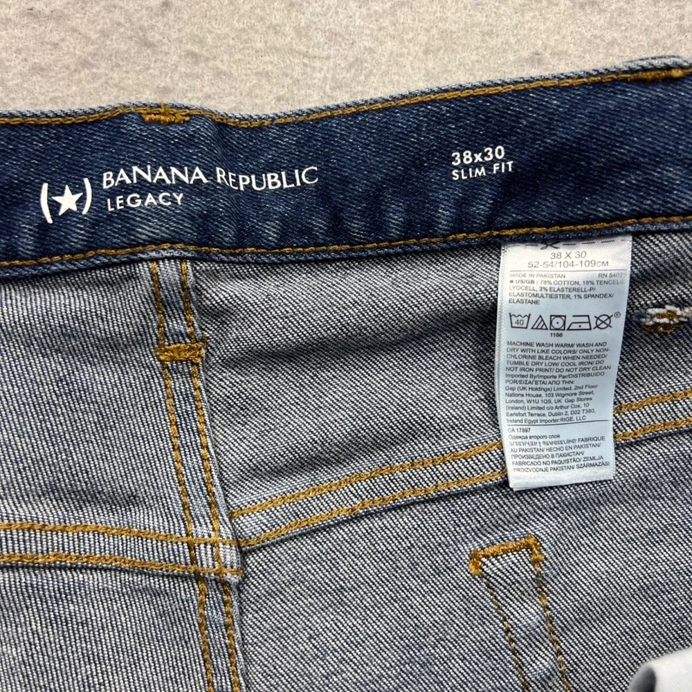 Banana Republic Legacy Slim Fit Jeans Mens 38x30 Medium Wash Denim 488643-00-1